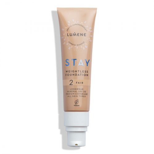 Lumene Stay Weightless Foundation SPF30 Jumestuskreem 2 Fair, 30ml