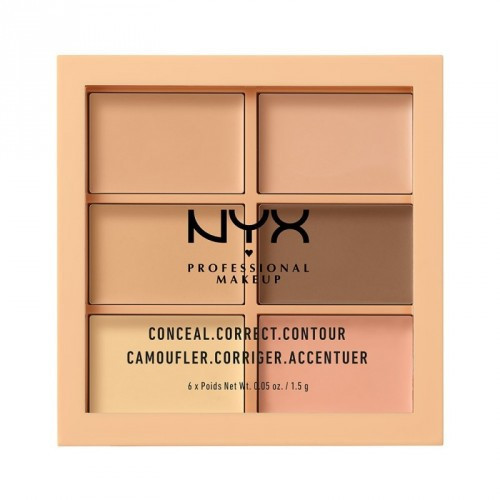 NYX Professional Makeup Conceal, Correct, Contour Palette Korrigeerimispalett 9g