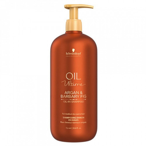 Schwarzkopf Professional Oil Ultime Argan & Barbary Fig Shampoo Šampoon normaalsetele ja paksudele juustele 300ml
