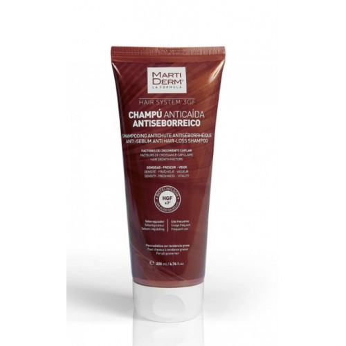 MartiDerm Hair System Anti-Sebum Anti Hair-Loss Shampoo Šampoon juuste väljalangemise vastu 200ml