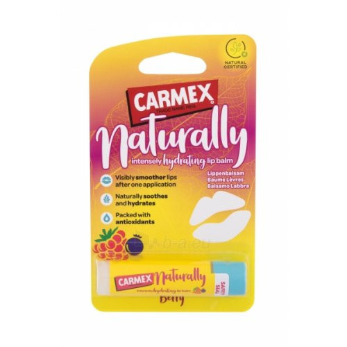 Carmex Naturally Intensely Hydrating Lip Balm Niisutav huulepalsam Pear