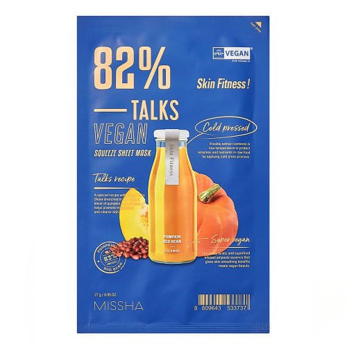 Missha Talks Vegan Squeeze Sheet Mask Lehtmask Super Energizer