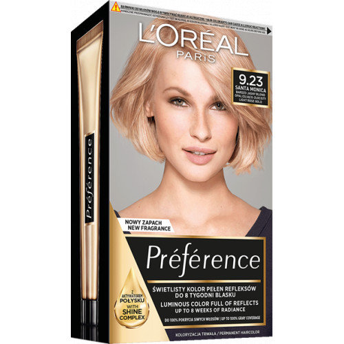 L'Oréal Paris Preference Permanent Hair Color Püsivärv Extreme Platinum