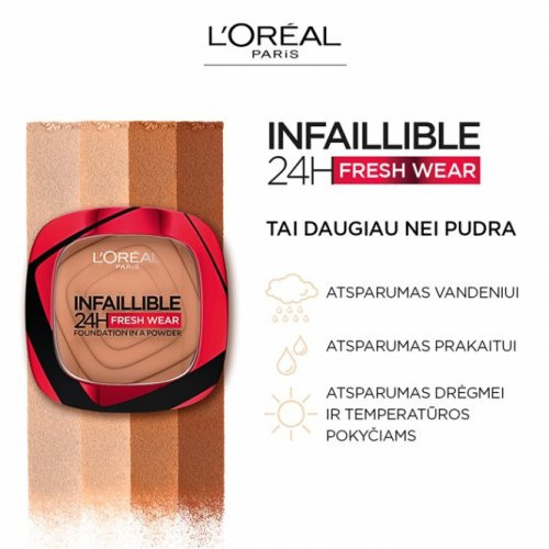 L'Oréal Paris Infaillible 24H Fresh Wear Foundation in a Powder Matistavpuuder 20-Ivory