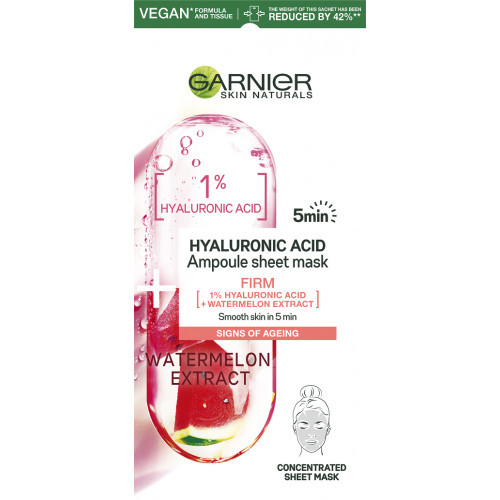 Garnier Hyaluronic Acid + Watermelon Firming Ampoule Sheet Mask Kangasmask 15g