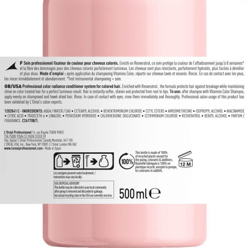 L'Oréal Professionnel Vitamino Color Resveratrol Conditioner Palsam värvilistele juustele 200ml
