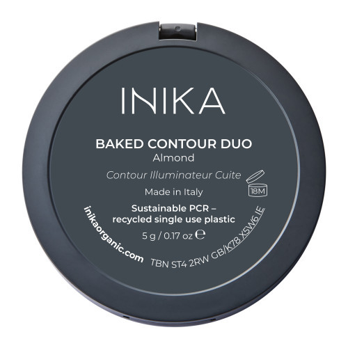 Inika Organic Baked Contour Duo Kompaktne kontuurimisvahend Almond