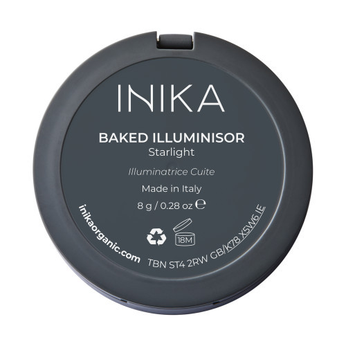 Inika Organic Baked Mineral Illuminisor Kirgastav kompaktpuuder 8g