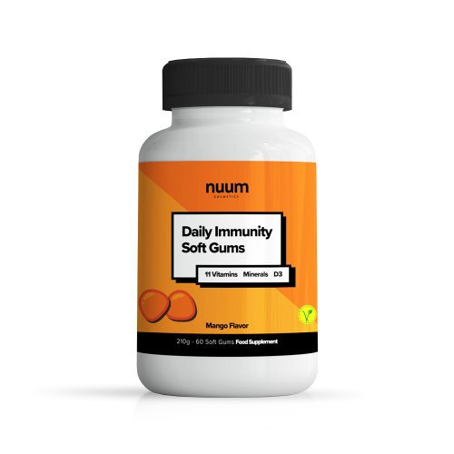 Nuum Cosmetics Daily Immunity Soft Gums Toidulisandid immuunsüsteemi tugevdamiseks 1 Kuu