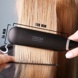 OSOM Professional Infrared Hair Straightener Juuste sirgendaja laiade infrapunaplaatidega Black