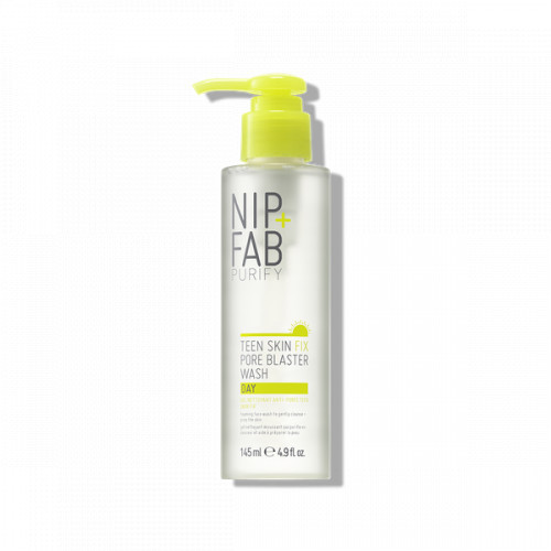 NIP + FAB Teen Skin Fix Pore Blaster Wash Day Näopuhastusvahend probleemsele nahale 145ml