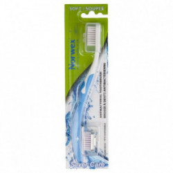 Norwex Toothbrush Soft Hõbedase peaga hambahari, pehme Blue