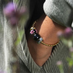 Trollbeads Jumbo Round Black Cat's Eye Bead 1 tk