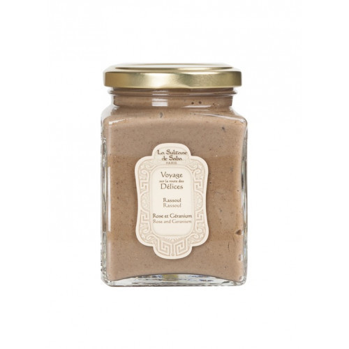 La Sultane De Saba Rassoul Rose and Geranium Lava Clay Laava savi 300g