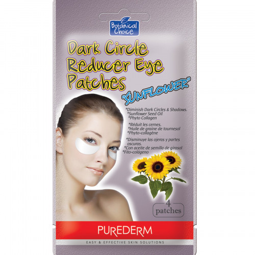 Purederm Dark Circle Reducer Eye Patches Sunflower Seed Oil Silmamask, mis vähendab tumedaid ringe 6 tk
