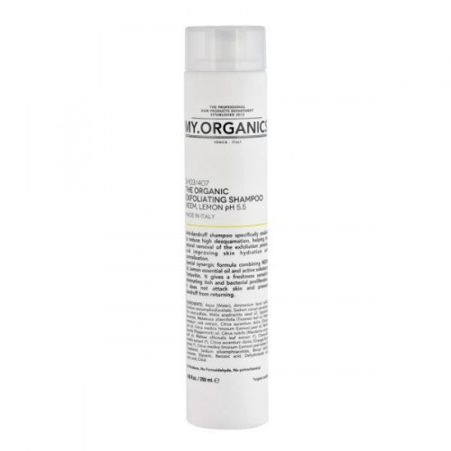 My.Organics Exfoliating Shampoo Neem and Lemon Puhastav šampoon nibbamedi ja sidruniga 250ml