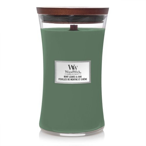WoodWick Mint Leaves & Oak Lõhnaküünal Heartwick