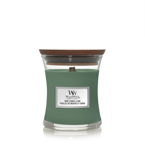 WoodWick Mint Leaves & Oak Lõhnaküünal Heartwick