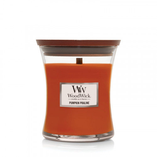 WoodWick Pumpkin Praline Lõhnaküünal Heartwick