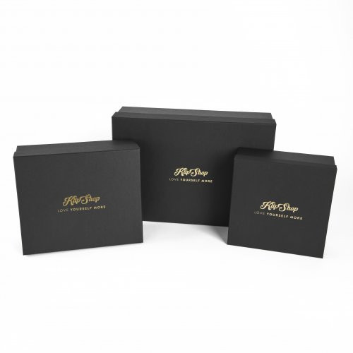 KlipShop Premium Black Gift Box Must kinkekarp L