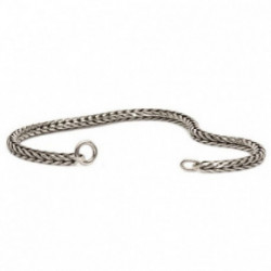 Trollbeads Round Sunstone Sterling Silver Bracelet with Soft Wind of Change Lock 17cm