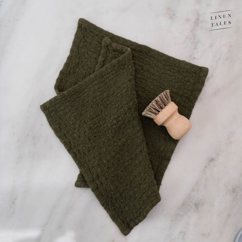 Linen Tales Linen Dishcloth Set of 2 Linasest köögirätikute komplekt Cafe Creme