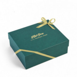 KlipShop Gift Set Linen Tales Light Grey Linen & Cotton Honeycomb Waffle Bathrobe + HAAN Body Lotion S-M