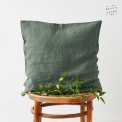 Linen Tales Linen Cushion Cover Linasest padjakate Martini Olive
