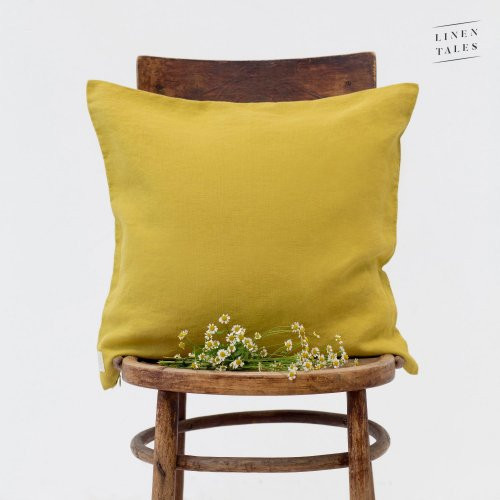 Linen Tales Linen Cushion Cover Linasest padjakate Martini Olive