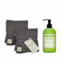 KlipShop Linen Tales Towels and Soap Gift Set Kinkekomplekt Lavender 