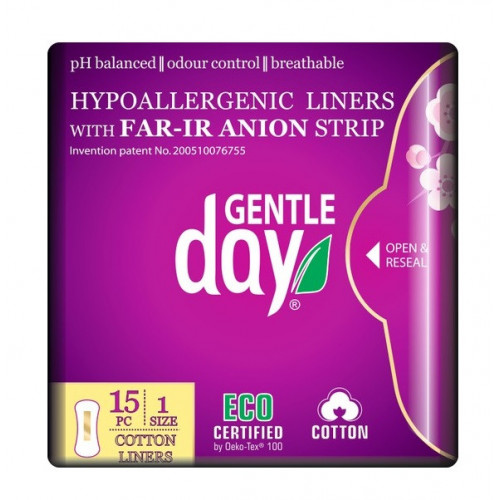 Gentle Day Organic Cotton Liners Aniooniribaga minisidemed 15 tk