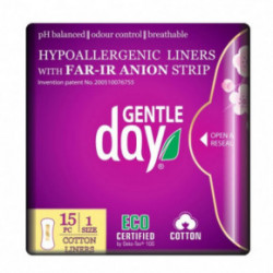 Gentle Day Organic Cotton Liners with FAR-IR ANION Strip Pesukaitsmed 15 tk