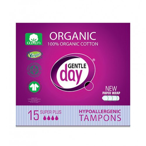 Gentle Day Super Plus Organic Tampons Tampoonid 15 tk