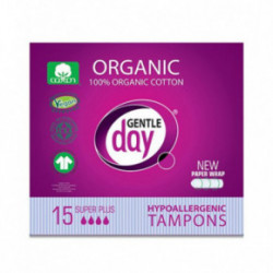 Gentle Day Super Plus Organic Tampons Orgaanilised puuvillased tampoonid 15 tk