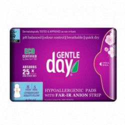 Gentle Day Organic Heavy Flow Pads with FAR-IR ANION Strip Menstruatsioonipadjad 8 tk