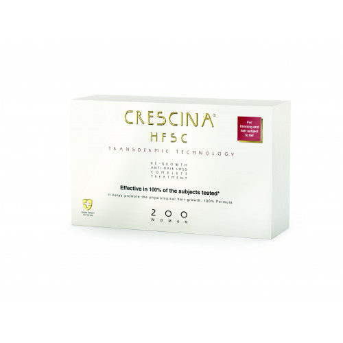 Crescina Transdermic Technology Complete Treatment 200 Woman Ampullid hõrenevatele juustele (naistele) 20amp. (10+10)