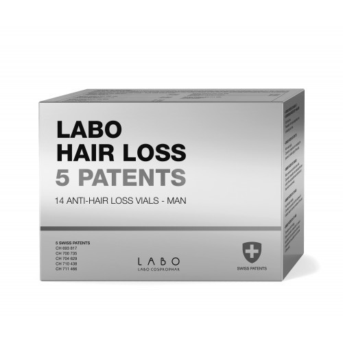 Crescina Labo HAIR LOSS 5 Patents Anti-Hair Loss Vials Man Ampullid hõrenevatele juustele (meestele) 14amp.