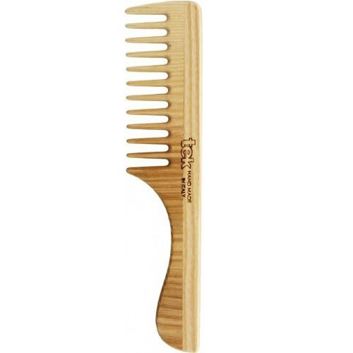 TEK Natural Comb With Wide Teeth and Handle Juuksekamm