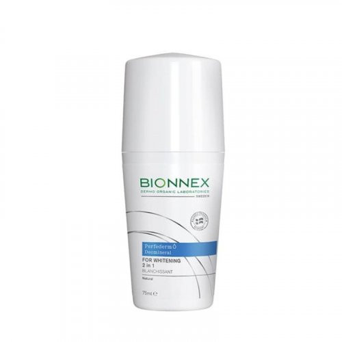 Bionnex Perfederm Deomineral Roll- On For Whitening 2 in 1 Rulldeodorant hüperpigmentatsiooni vastu 75ml