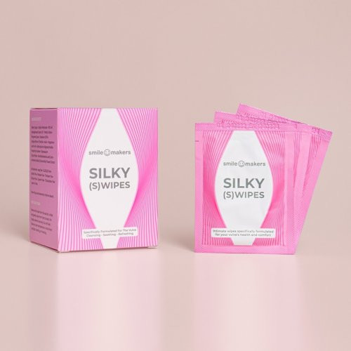 Smile Makers Silky (S)Wipes Intimate Wipes Intiimhügieeniks mõeldud salvrätikud 4 tk.