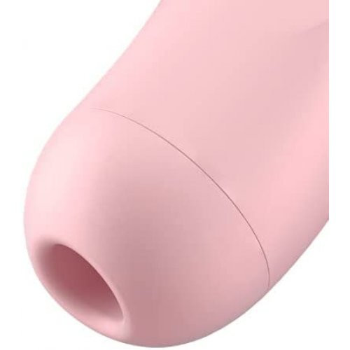 Satisfyer Curvy 2+ Air Pulse Stimulator + Vibration Kliitori stimulaator Pale Pink