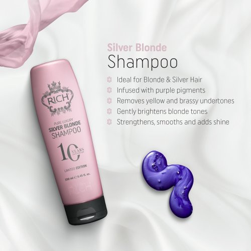 Rich Silver Blonde Shampoo Hõbešampoon blondidele juustele 250ml